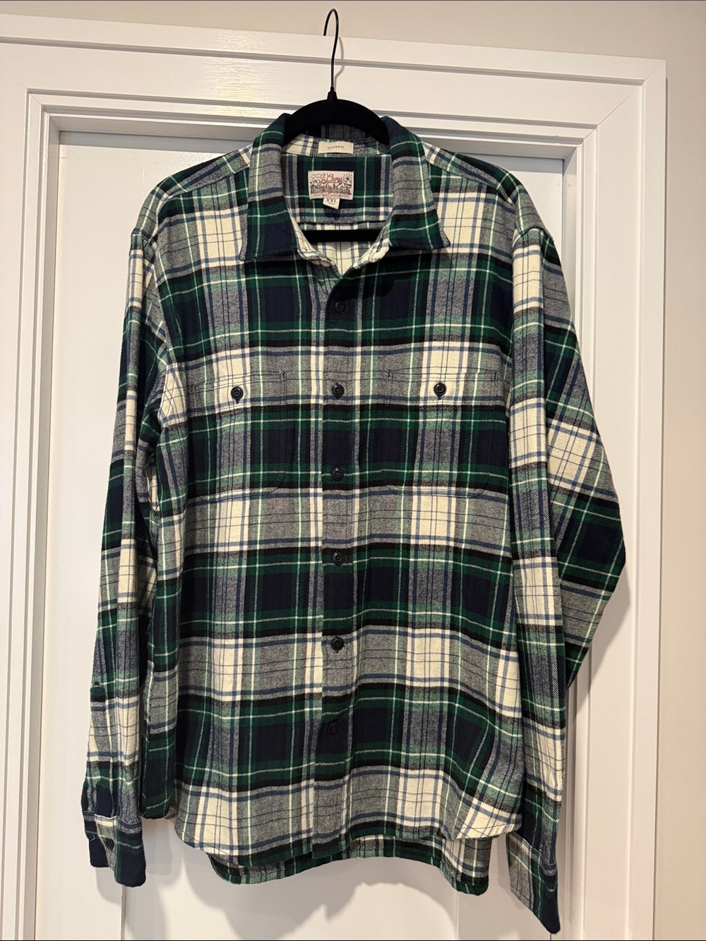 J. Crew midweight flannel shirt XXL